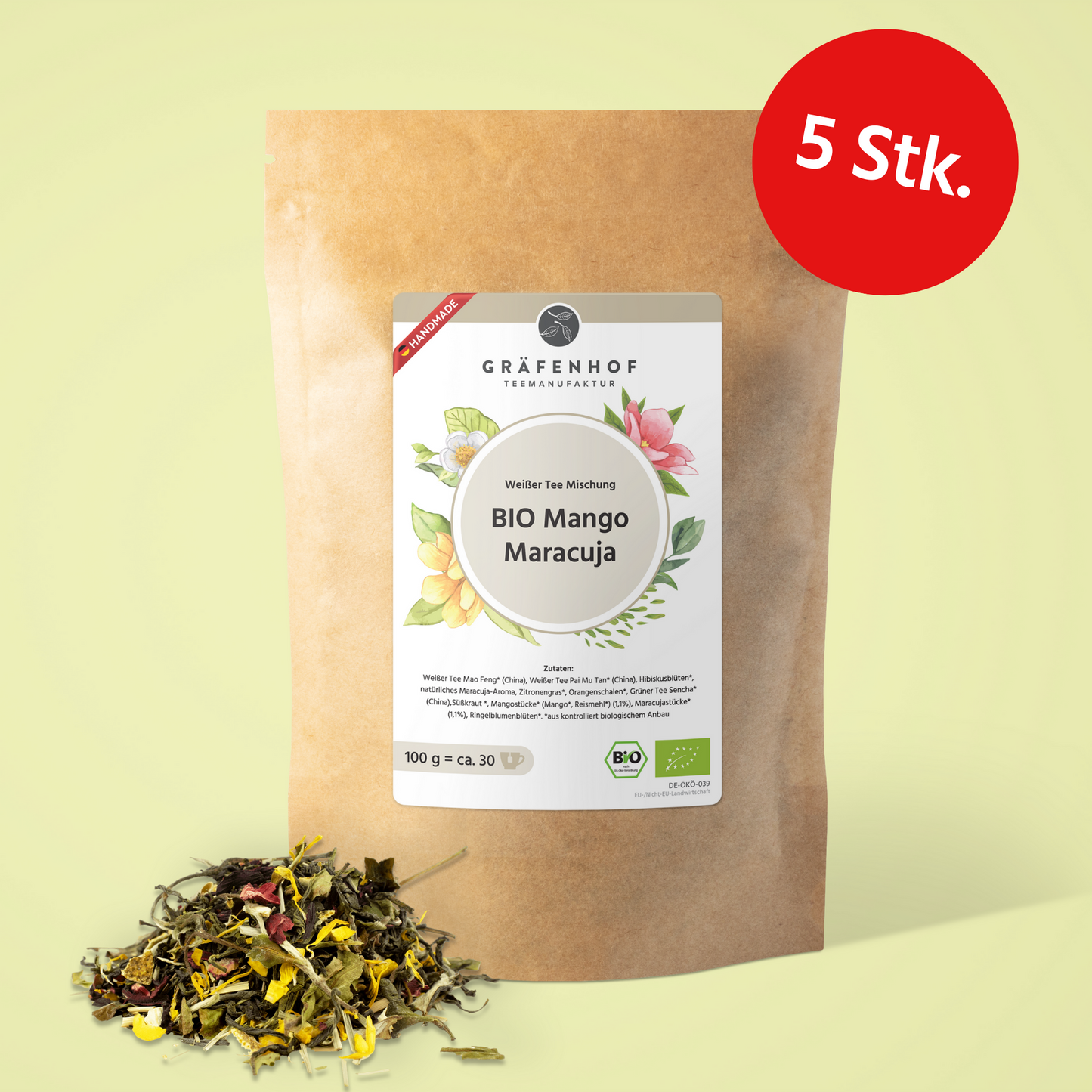 BIO Mango Maracuja - 5 Stk. x 100g