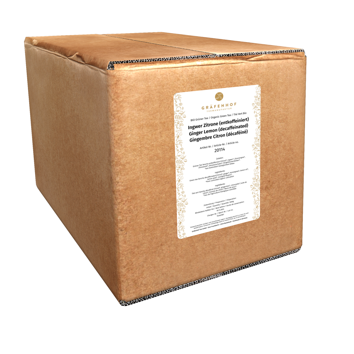 Gingembre Citron BIO (décaféiné)