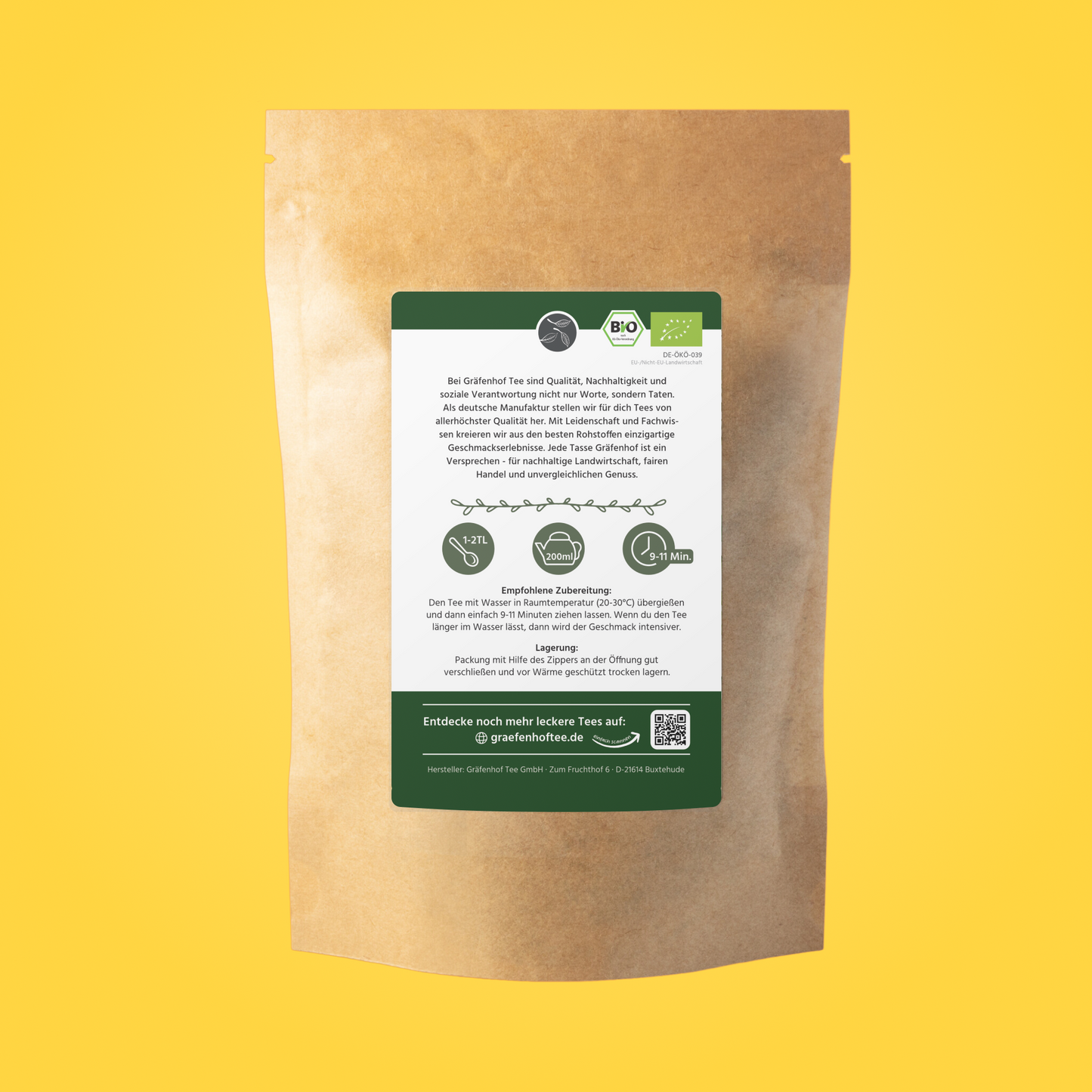 Thé glacé BIO au citron (infusion à froid) - 5 pcs.