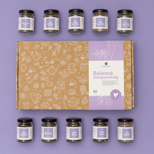 Coffret de thés bio Équilibre & Détente, Coffret de thés