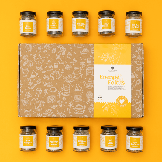 Coffret de thés bio Énergie & Concentration, Coffret de thés