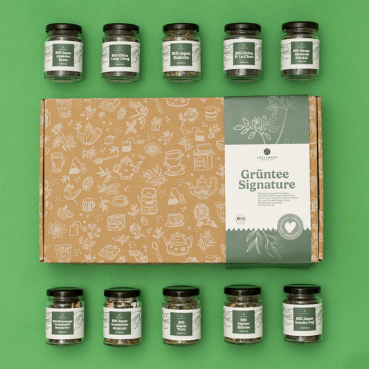 Coffret Signature de thés verts bio, Coffret de thés