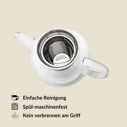 Théière en verre Gräfenhof 1,2 L
